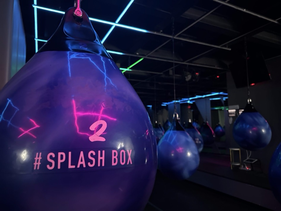 The dark-room studio space at SPLASH BOX